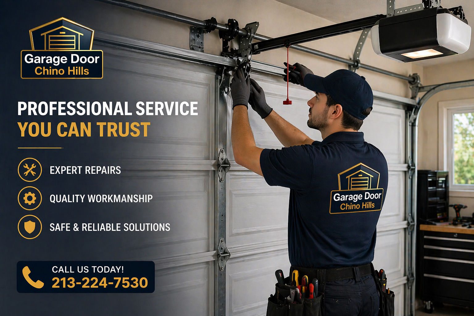 Professional garage door repairs team